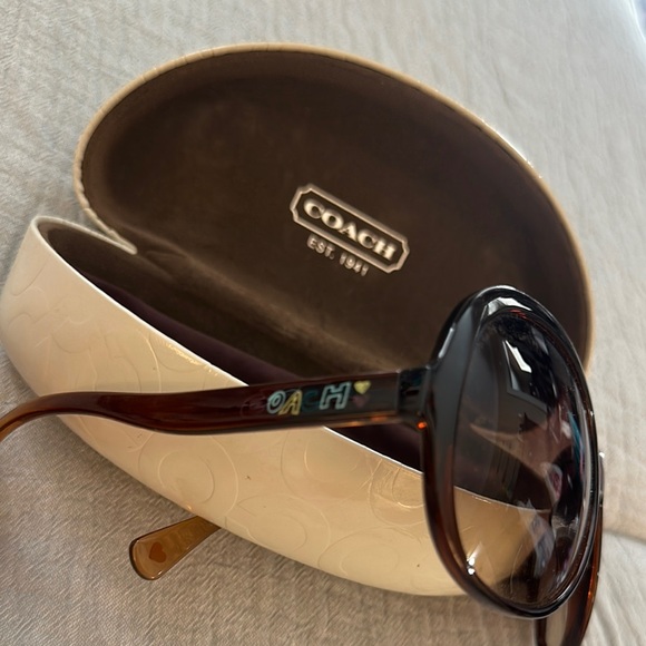 Coach Women's Dark Brown Sunglasses - Picture 4 of 6